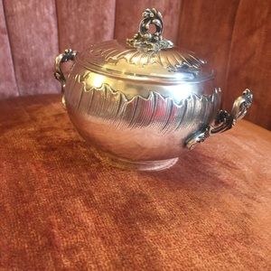 Antique French Rococo Sterling Sugar dish
